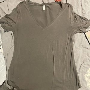 gray v neck